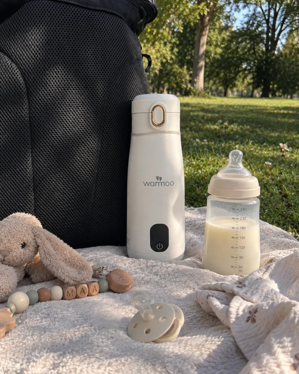 Warmoo® | Chauffe-biberon portable – Rapide, sans fil et utilisable partout
